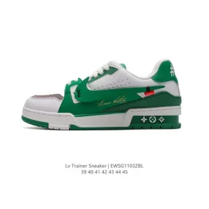 Louis Vuitton Trainer Sneaker Low Men's Luxury Leather Shoes