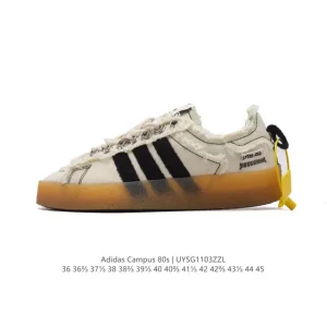 Song for the Mute x Adidas Campus 80s Seasame Canvas Low Top Sneakers