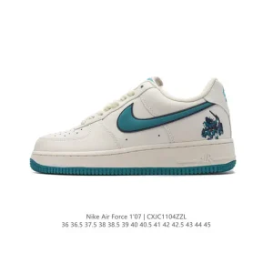 Nike Air Force 1 '07 Low White Leather Sneakers