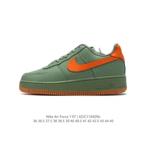 Nike Air Force 1 Low HJ9118 White Leather Sneakers with Air Cushion