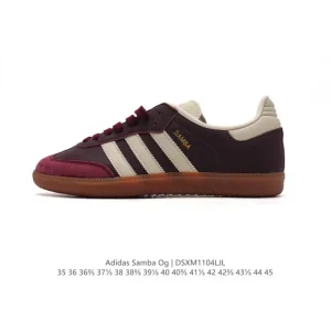 Adidas Originals Samba OG Shoes Classic Leather T-Toe Sneakers for Men and Women