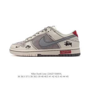 Nike Dunk Low Retro Vintage Leather Basketball Sneakers for Men and Women