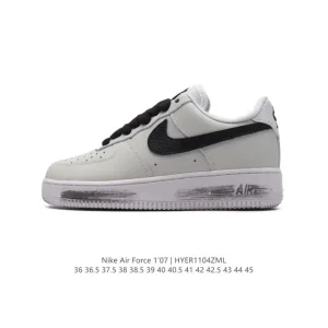 Nike Air Force 1 Low DD3223 White Leather Sneakers with Air Cushion