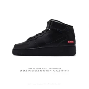 Nike Air Force 7 Mid AF1 Magic Strap Thick Sole Honeycomb Air Mid-Top Sneakers