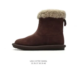 UGG Classic Mini Waterproof Sheepskin Winter Boots with Side Zip
