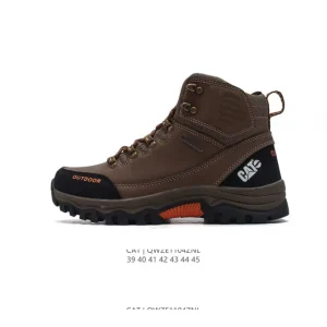 CAT Men's Classic Leather Martin Boots with Wedge Sole