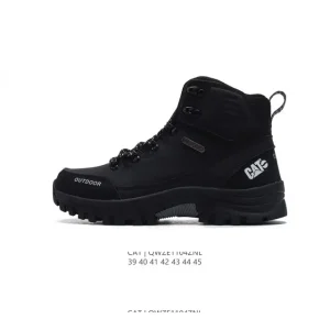CAT Men's Classic Leather Martin Boots with Chunky Sole