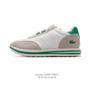 Lacoste Men's Lifestyle Sneakers Breathable Leather and Mesh