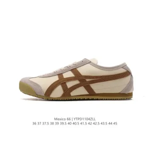ASICS Onitsuka Tiger Mexico 66 Classic Vintage Leather Sneakers