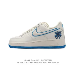 Nike Air Force 1 '07 Low White Leather Casual Sneakers for Men and Women
