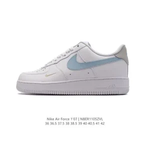 Nike Air Force 1 '07 Low White Leather Sneakers for Men and Women