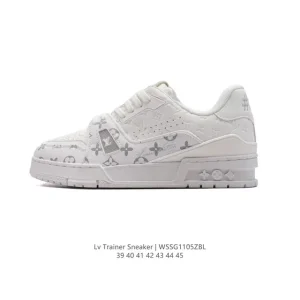 Louis Vuitton Trainer Sneaker Low Men's Fashion Thick Sole Shoes