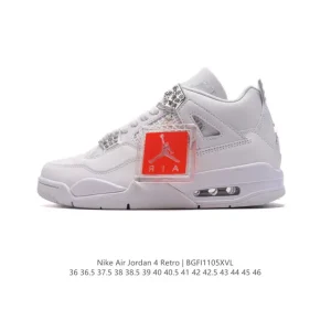 Jordan Air 4 Retro OG Men's Basketball Shoes White Red