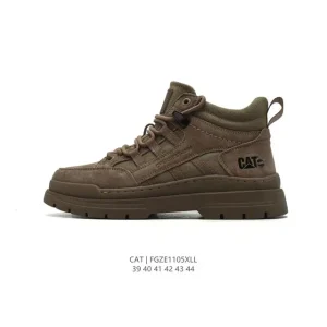 CAT Men's Classic Martin Boots Waterproof Leather Outdoor Hiking Shoes