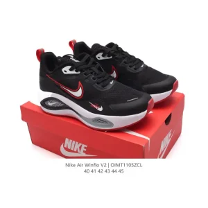 Nike Zoom Winflo V2 Running Shoes with Engineered Mesh and Flywire