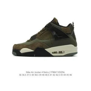 Jordan Air 4 Retro OG Black Cement Men's Basketball Shoes