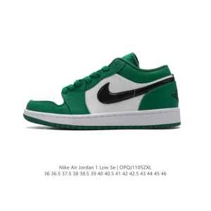 Jordan Air Jordan 1 Low Retro Classic Leather Basketball Shoes