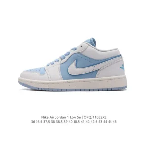 Jordan Air Jordan 1 Low Retro Classic Leather Basketball Shoes