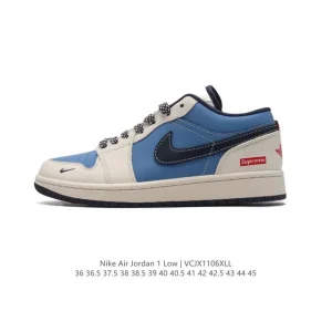 Air Jordan 1 Low Retro Classic Leather Basketball Shoes