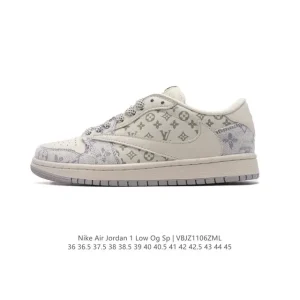Jordan AJ1 Low Military Blue Reverse Swoosh Retro Basketball Shoe