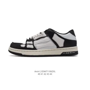 Amiri Skeleton Top Low Sneakers Bone Shoes for Men