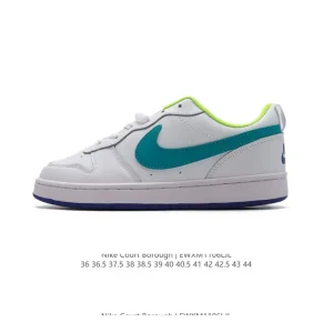Nike Court Borough Low Unisex Lifestyle Shoes with Leather Upper