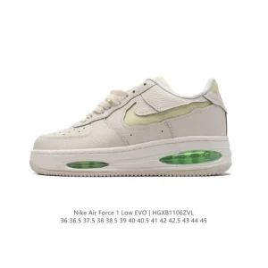 Nike Air Force 1 07 Low White Air Cushion Low Top Sneakers