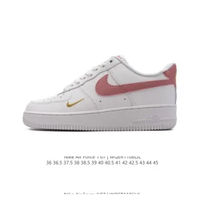 Nike Air Force 1 '07 Low White Leather Casual Sneakers for Men and Women