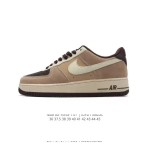 Nike Air Force 1 '07 Low White Leather Casual Sneakers for Men and Women