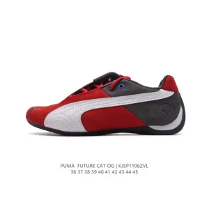 Puma Future Cat Leather Ferrari Edition Low-Top Racing Sneakers