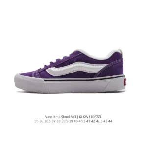 Vans Knu Skool VR3 LX Chunky Leather Retro Skate Shoes