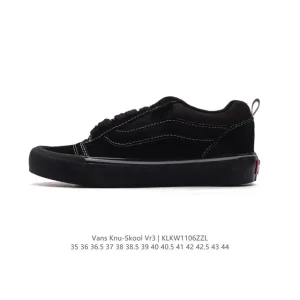 Vans Knu Skool VR3 LX Chunky Leather Retro Skate Shoes
