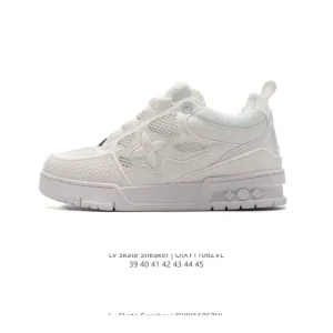 Louis Vuitton LV Skate Sneaker Men's Grained Leather 2024 Fall Winter