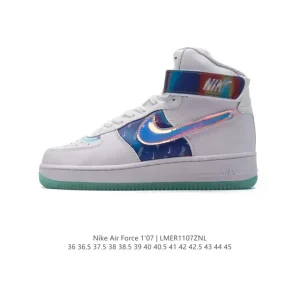 Nike Air Force 7 Mid AF1 Magic Strap Thick Sole Honeycomb Air Cushion Sneakers