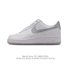 Nike Air Force 1 '07 Low White Leather Sneakers for Men and Women