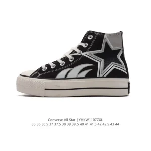 Converse All Star High Top Thick Sole Retro Vulcanized Canvas Shoes