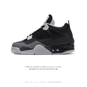 Jordan Air 4 Retro OG Men's Basketball Shoes Black White FQ8138-002