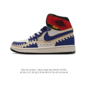 Union LA x Air Jordan 1 High OG Retro Black Toe Sneakers