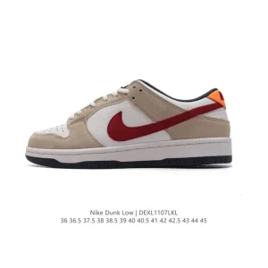Nike Dunk Low Retro Leather Sneakers for Men and Women