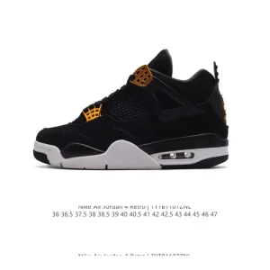 Jordan Air 4 Retro OG Black Cement Men's Basketball Shoes