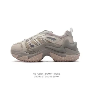 FILA FUSION Women's Chunky Platform Sneakers - White Fashion Streetwear