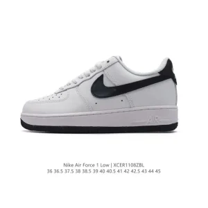 Nike Air Force 1 Low White Leather Casual Sneakers for Men and Women