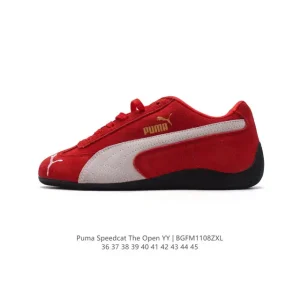 PUMA Speedcat OPEN YY Collaboration Sneakers Pink Brown Suede Mesh