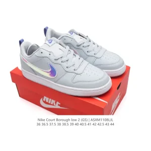 Nike Court Borough Low 2 GS Kids' Low-Top Casual Sneakers BQ5448