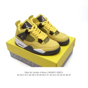 Nike Air Jordan 4 Retro OG Black Cement Men's Basketball Shoes