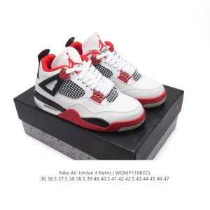 Nike Air Jordan 4 Retro OG Black Cement Men's Basketball Shoes
