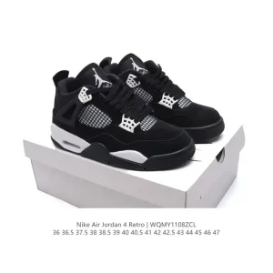 Nike Air Jordan 4 Retro OG Black Cement Men's Basketball Shoes