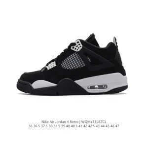 Jordan Air 4 Retro OG Black Cement Men's Basketball Shoes