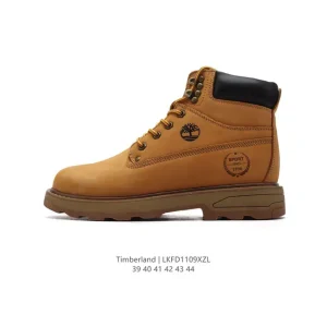 Timberland Men's Classic 6-Inch Waterproof Boots Yellow Leather Outdoor Hiking Shoes