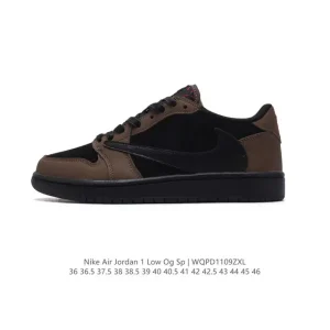 Jordan Military Blue Low OG SP Reverse Swoosh AJ1 Sneakers